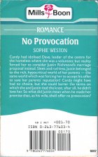 No Provocation. Sophie Weston ( )